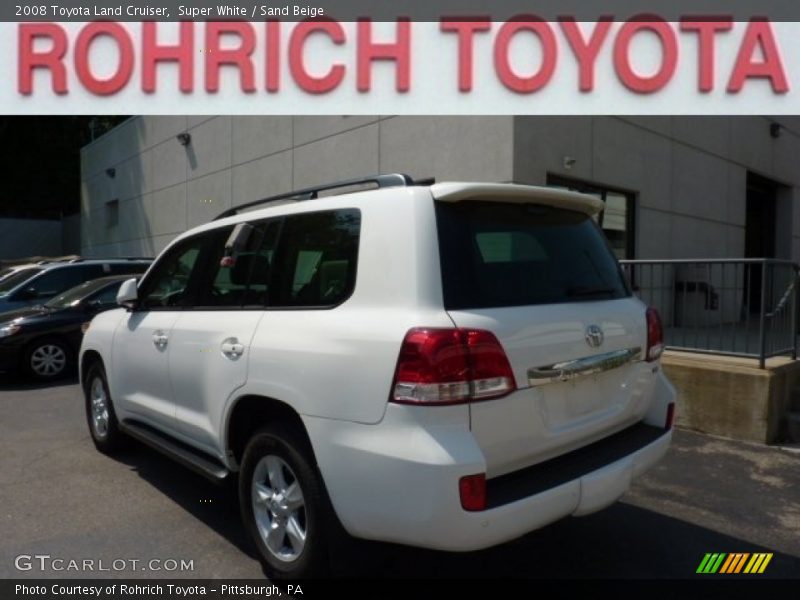 Super White / Sand Beige 2008 Toyota Land Cruiser