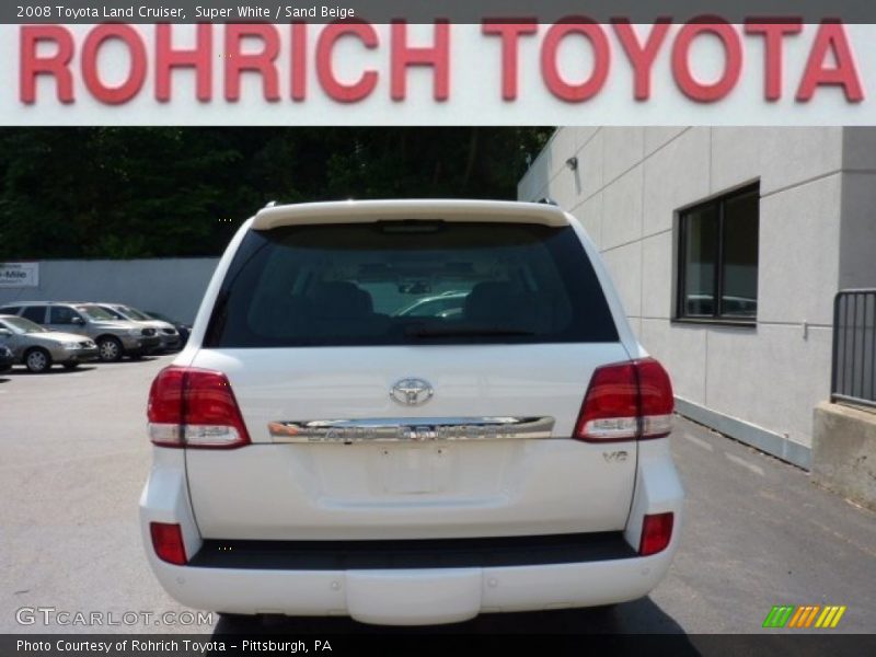 Super White / Sand Beige 2008 Toyota Land Cruiser