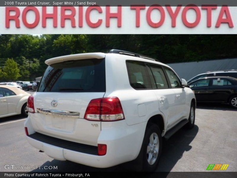Super White / Sand Beige 2008 Toyota Land Cruiser