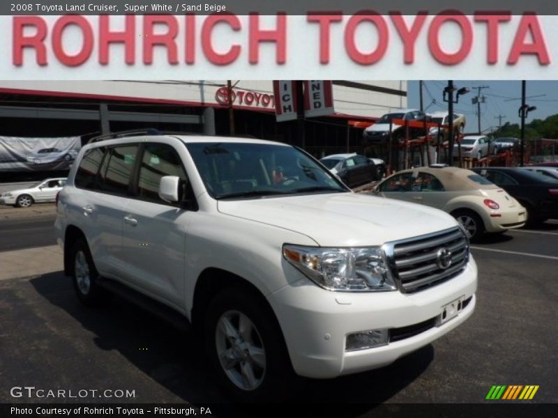 Super White / Sand Beige 2008 Toyota Land Cruiser