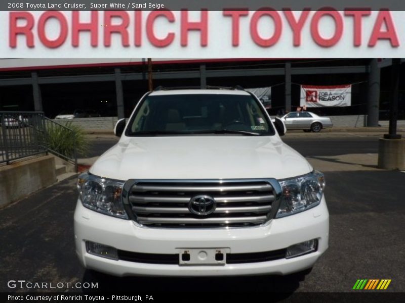 Super White / Sand Beige 2008 Toyota Land Cruiser