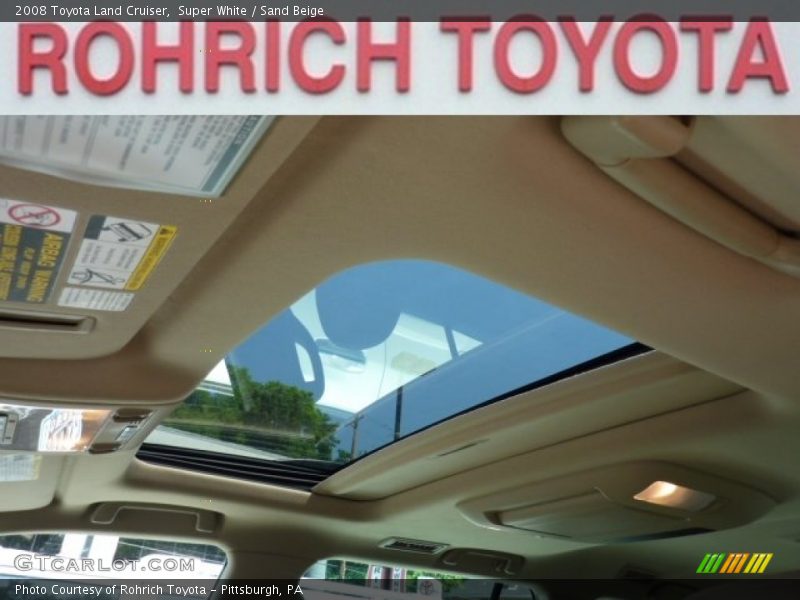 Super White / Sand Beige 2008 Toyota Land Cruiser