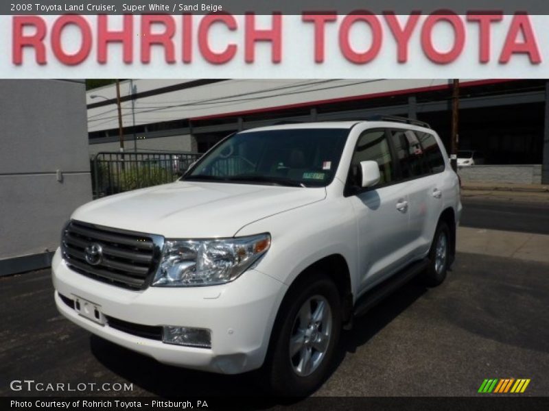 Super White / Sand Beige 2008 Toyota Land Cruiser