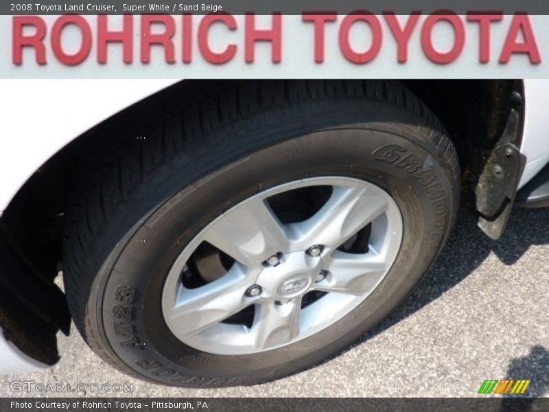 Super White / Sand Beige 2008 Toyota Land Cruiser