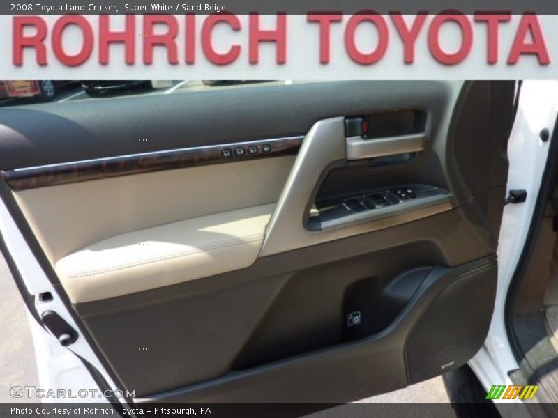 Super White / Sand Beige 2008 Toyota Land Cruiser