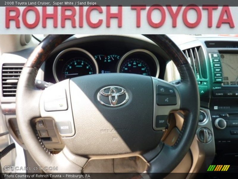 Super White / Sand Beige 2008 Toyota Land Cruiser