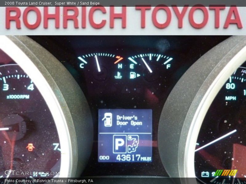 Super White / Sand Beige 2008 Toyota Land Cruiser