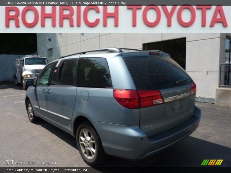 Blue Mirage Metallic / Stone Gray 2004 Toyota Sienna XLE Limited AWD