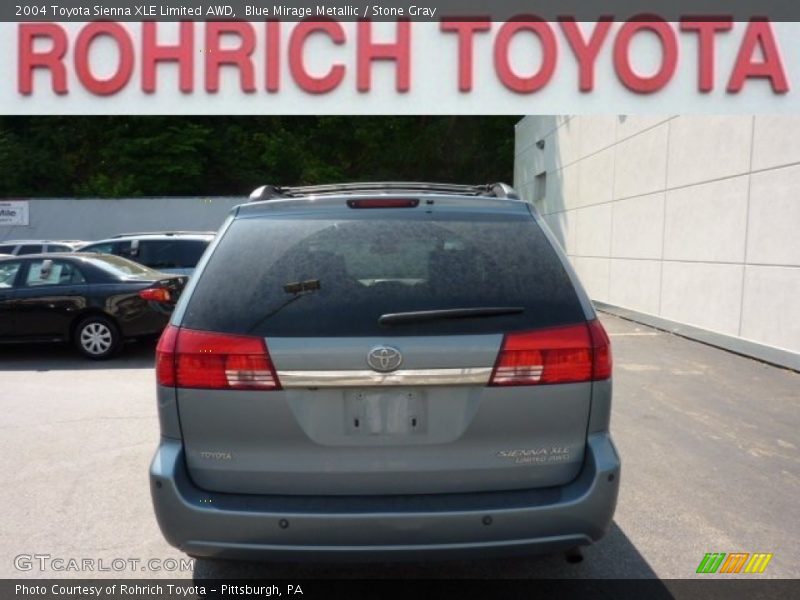 Blue Mirage Metallic / Stone Gray 2004 Toyota Sienna XLE Limited AWD