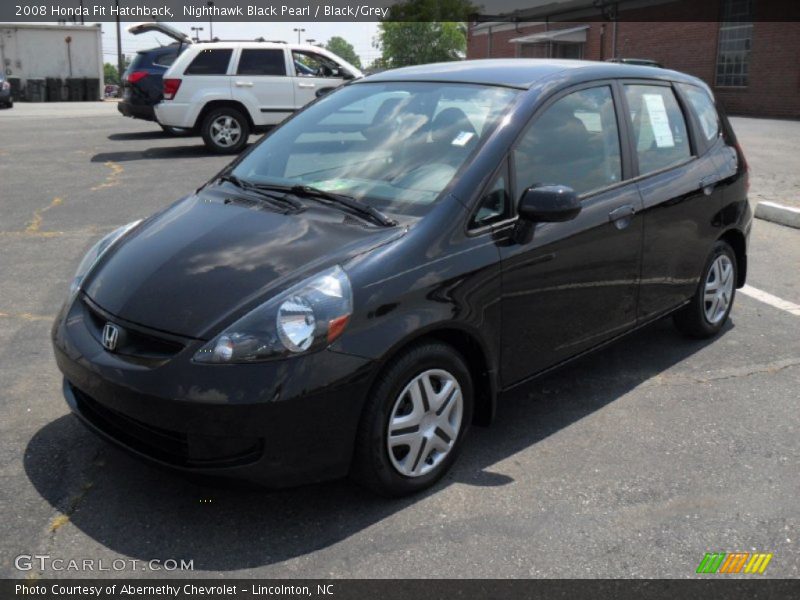 Nighthawk Black Pearl / Black/Grey 2008 Honda Fit Hatchback