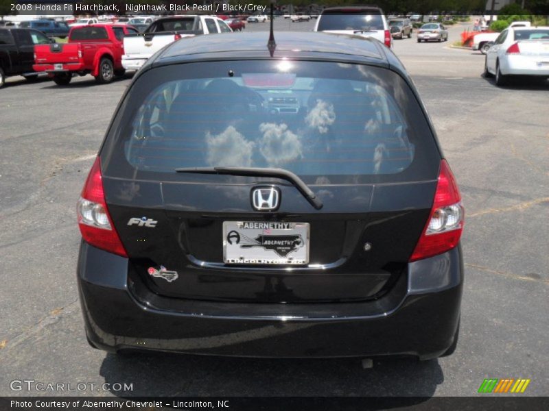 Nighthawk Black Pearl / Black/Grey 2008 Honda Fit Hatchback