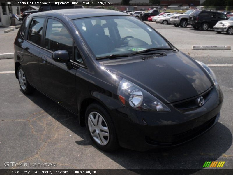 Nighthawk Black Pearl / Black/Grey 2008 Honda Fit Hatchback