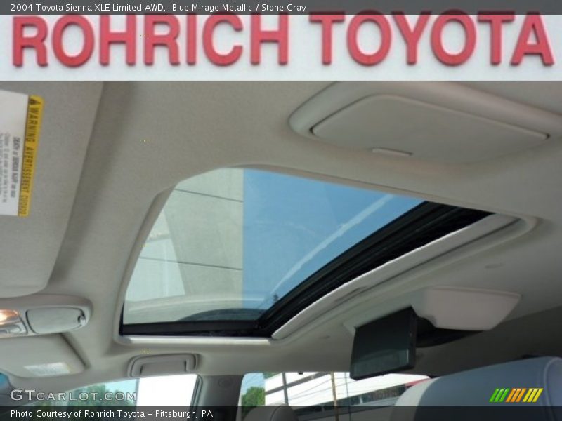 Blue Mirage Metallic / Stone Gray 2004 Toyota Sienna XLE Limited AWD
