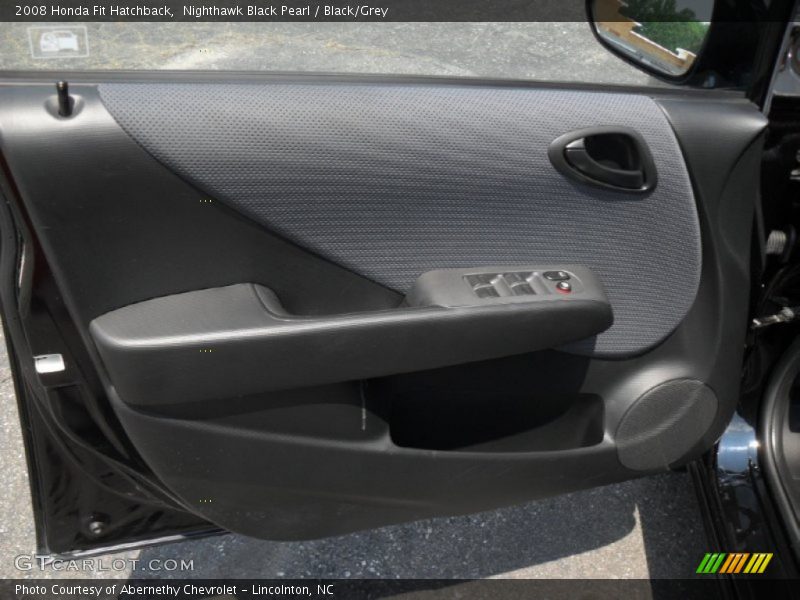 Nighthawk Black Pearl / Black/Grey 2008 Honda Fit Hatchback