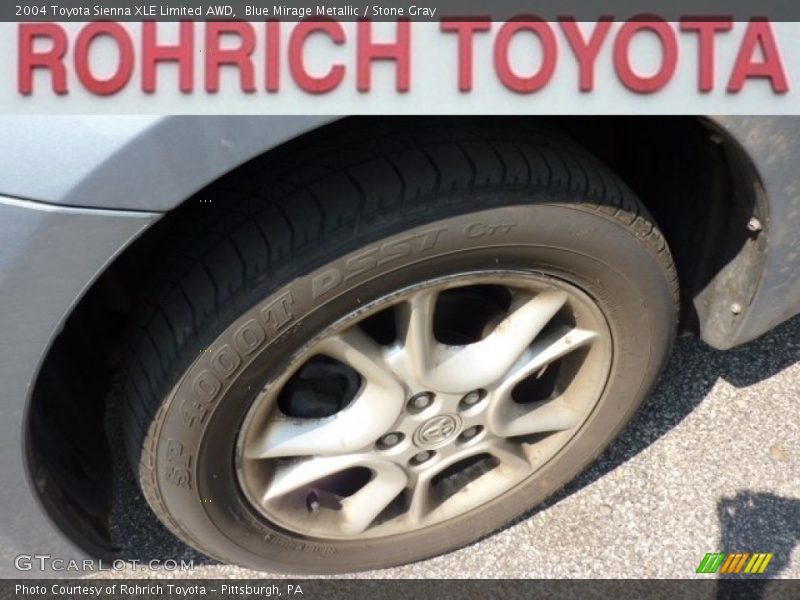 Blue Mirage Metallic / Stone Gray 2004 Toyota Sienna XLE Limited AWD