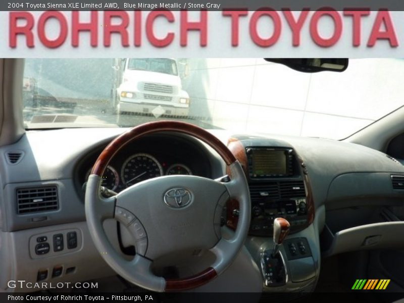 Blue Mirage Metallic / Stone Gray 2004 Toyota Sienna XLE Limited AWD