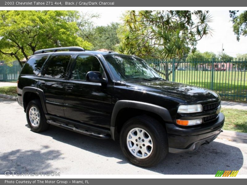 Black / Gray/Dark Charcoal 2003 Chevrolet Tahoe Z71 4x4