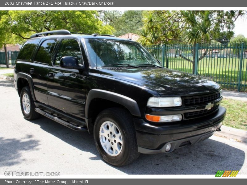 Black / Gray/Dark Charcoal 2003 Chevrolet Tahoe Z71 4x4