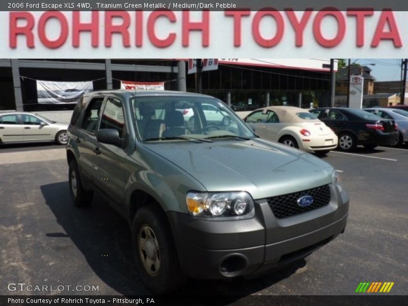 Titanium Green Metallic / Medium/Dark Pebble 2006 Ford Escape XLS 4WD