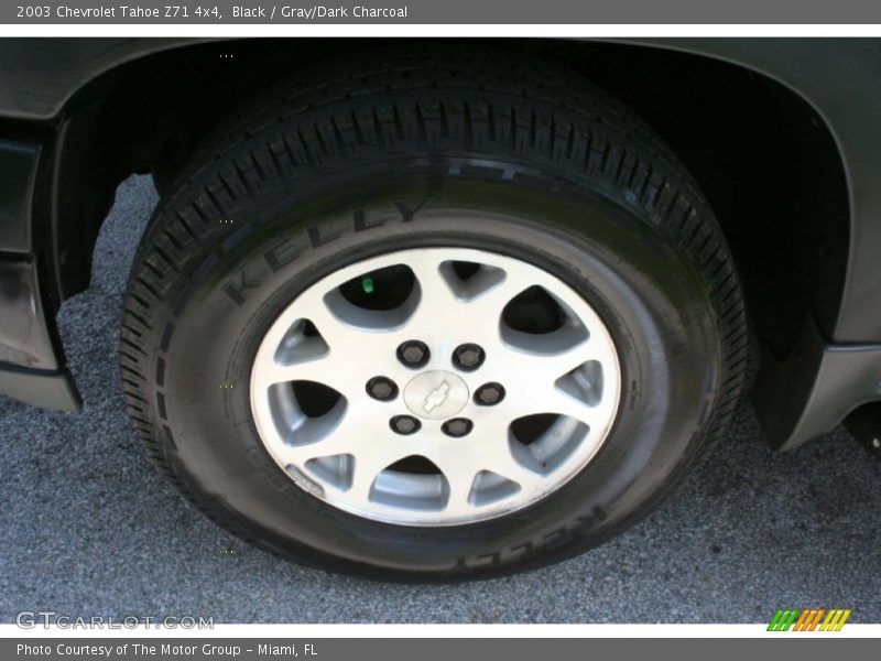Black / Gray/Dark Charcoal 2003 Chevrolet Tahoe Z71 4x4