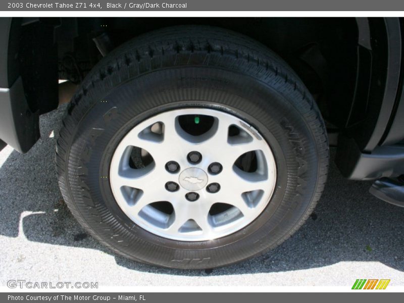 Black / Gray/Dark Charcoal 2003 Chevrolet Tahoe Z71 4x4