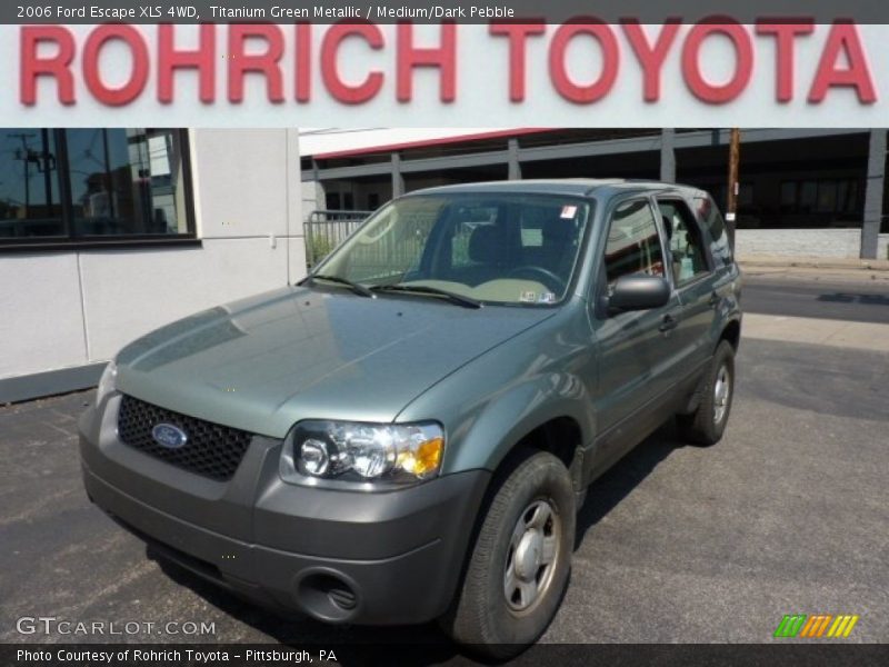 Titanium Green Metallic / Medium/Dark Pebble 2006 Ford Escape XLS 4WD