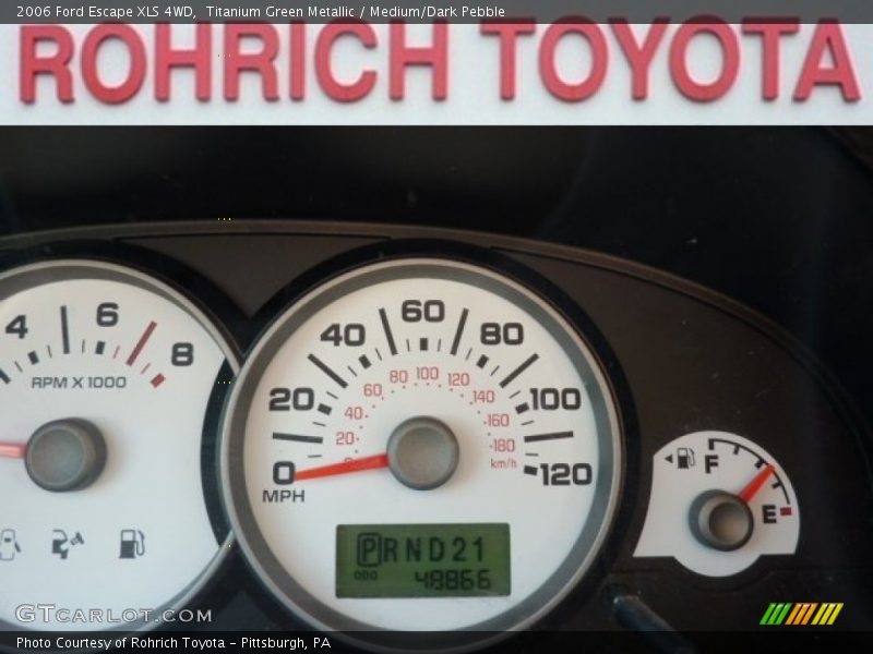 Titanium Green Metallic / Medium/Dark Pebble 2006 Ford Escape XLS 4WD