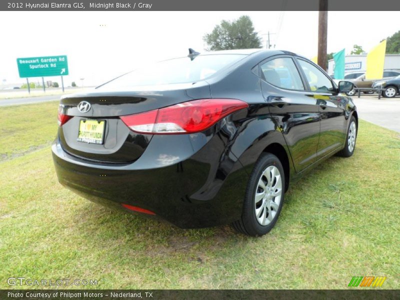 Midnight Black / Gray 2012 Hyundai Elantra GLS