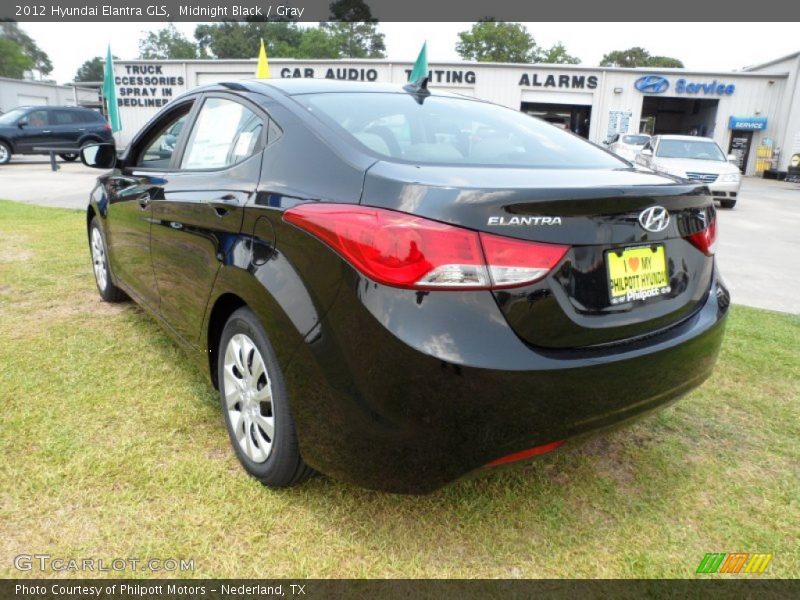 Midnight Black / Gray 2012 Hyundai Elantra GLS