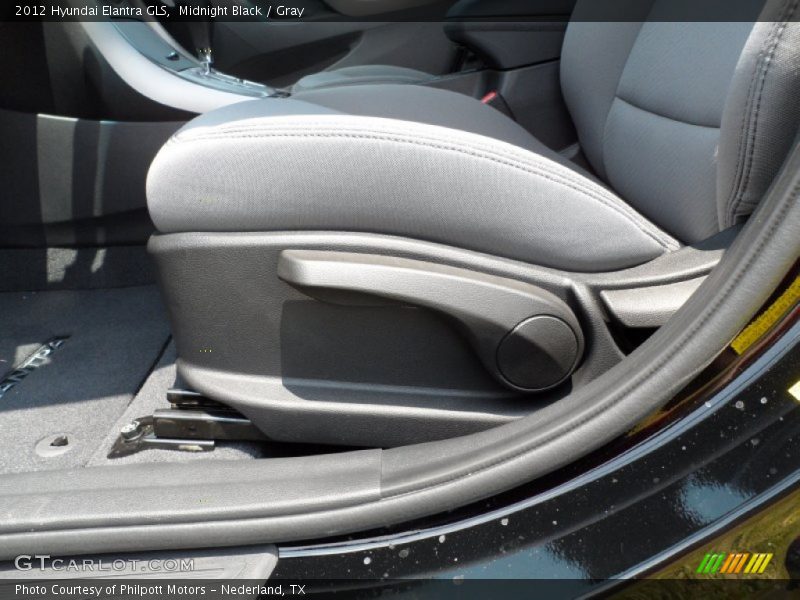 Midnight Black / Gray 2012 Hyundai Elantra GLS
