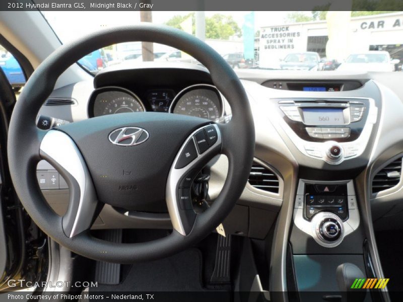 Dashboard of 2012 Elantra GLS