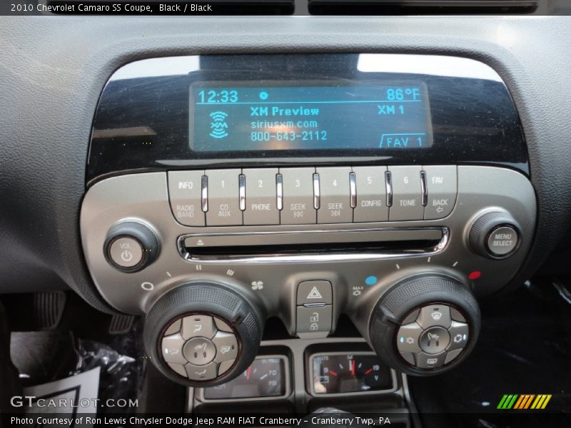 Controls of 2010 Camaro SS Coupe