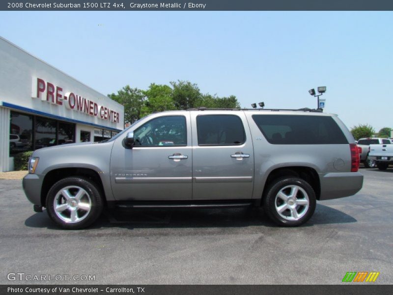 Graystone Metallic / Ebony 2008 Chevrolet Suburban 1500 LTZ 4x4