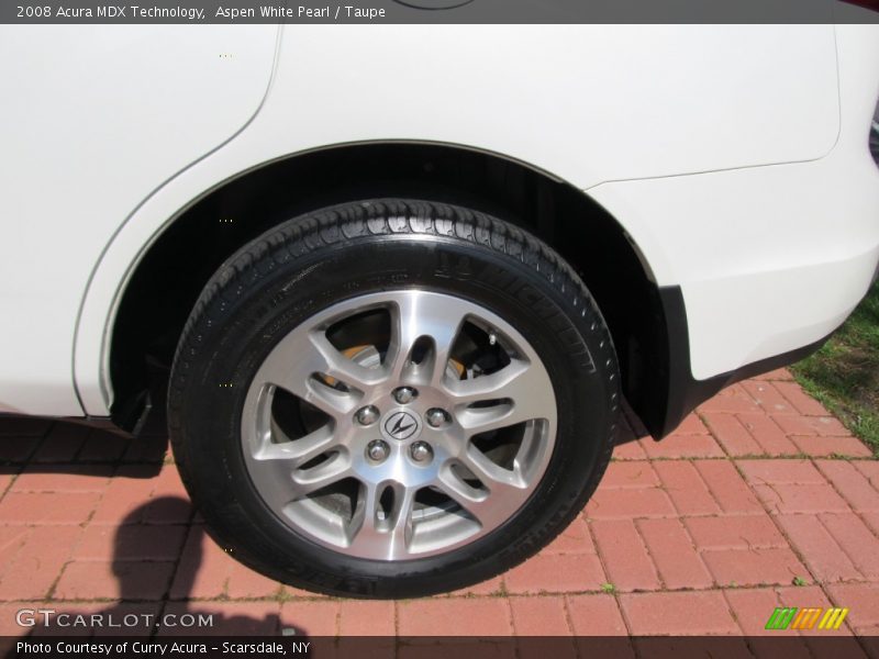 Aspen White Pearl / Taupe 2008 Acura MDX Technology