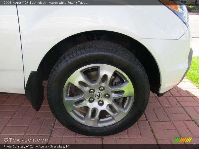 Aspen White Pearl / Taupe 2008 Acura MDX Technology