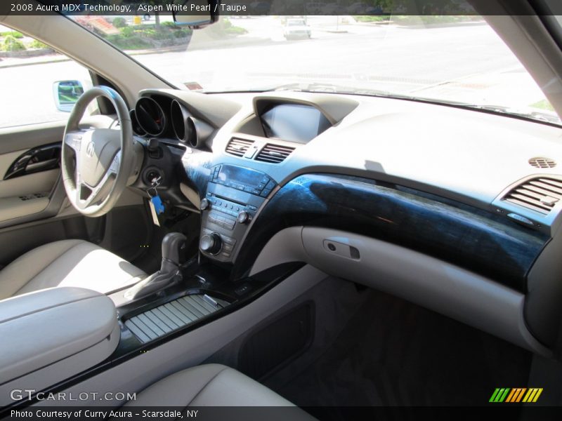 Aspen White Pearl / Taupe 2008 Acura MDX Technology