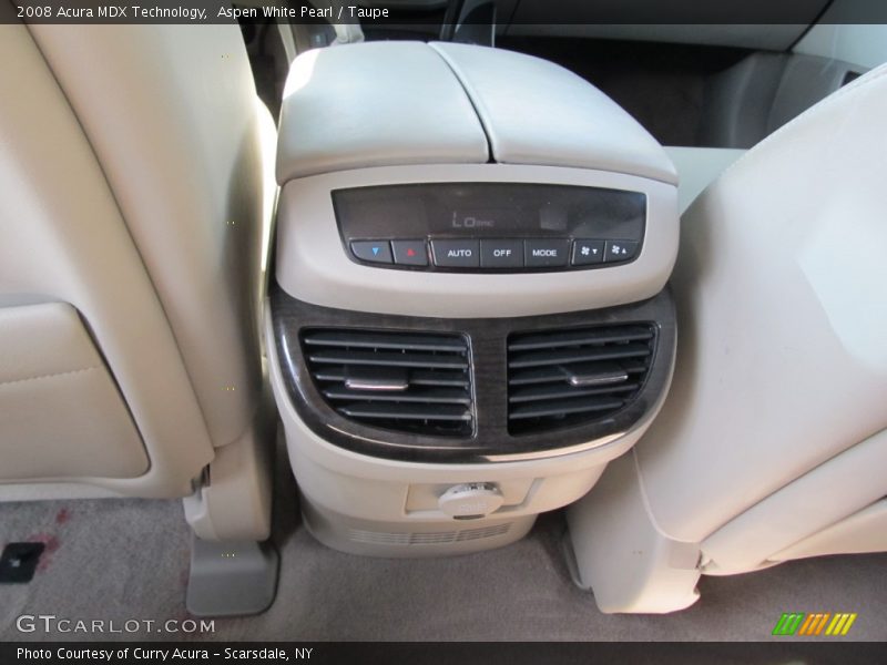 Aspen White Pearl / Taupe 2008 Acura MDX Technology