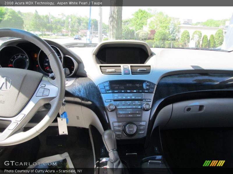 Aspen White Pearl / Taupe 2008 Acura MDX Technology