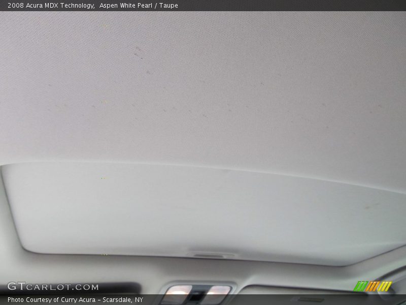 Aspen White Pearl / Taupe 2008 Acura MDX Technology