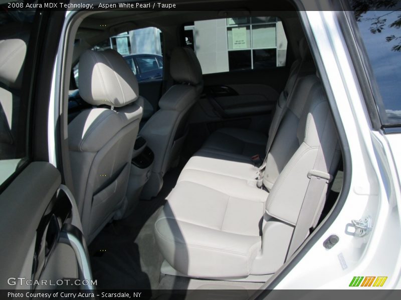 Aspen White Pearl / Taupe 2008 Acura MDX Technology