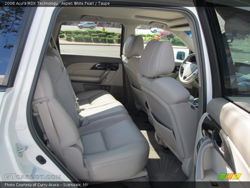 Aspen White Pearl / Taupe 2008 Acura MDX Technology