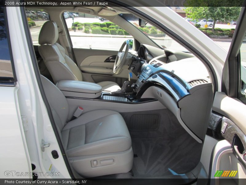 Aspen White Pearl / Taupe 2008 Acura MDX Technology