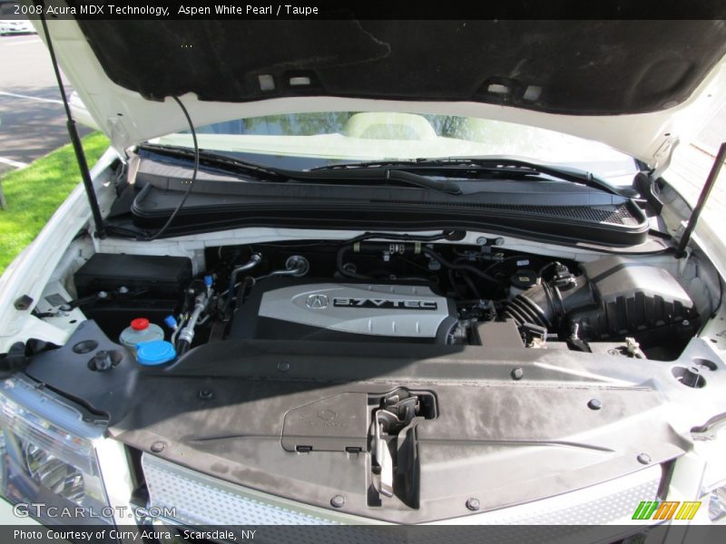 Aspen White Pearl / Taupe 2008 Acura MDX Technology