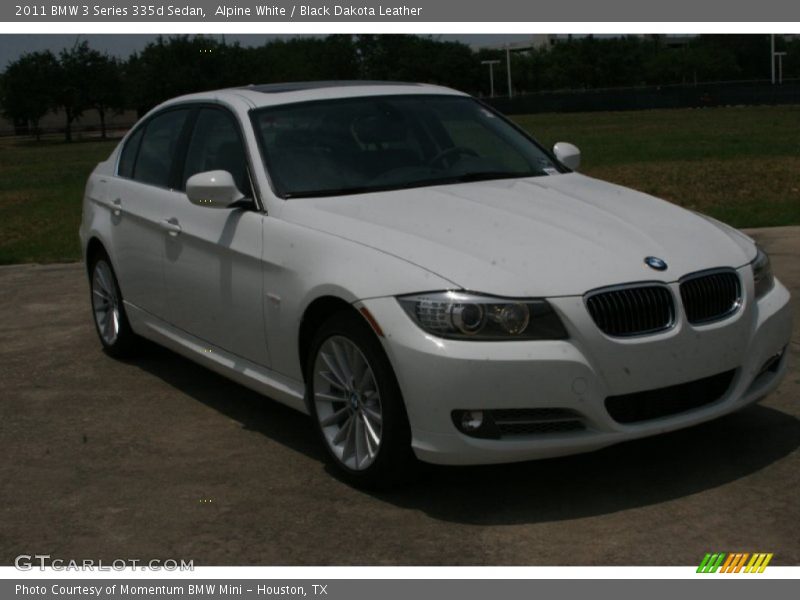 Alpine White / Black Dakota Leather 2011 BMW 3 Series 335d Sedan