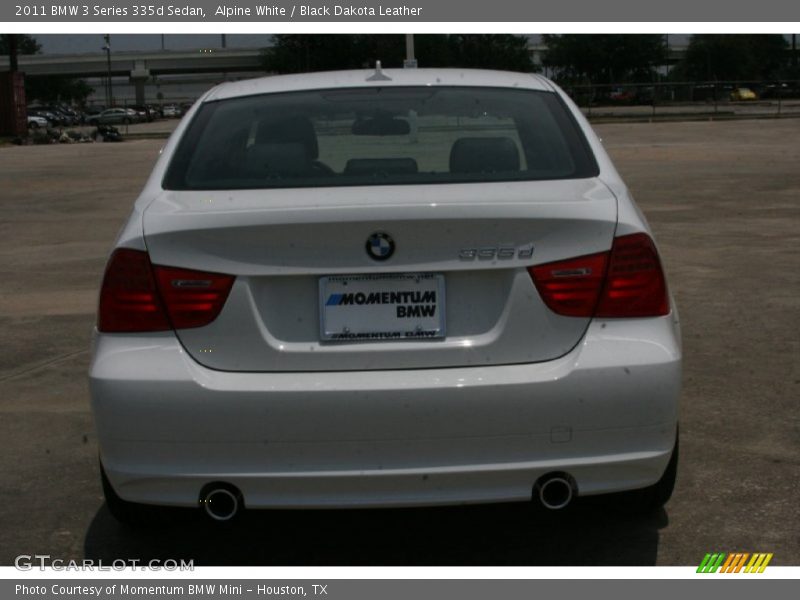 Alpine White / Black Dakota Leather 2011 BMW 3 Series 335d Sedan