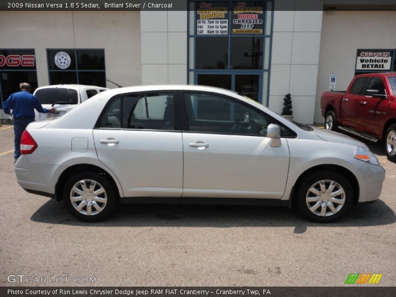 Brillant Silver / Charcoal 2009 Nissan Versa 1.8 S Sedan