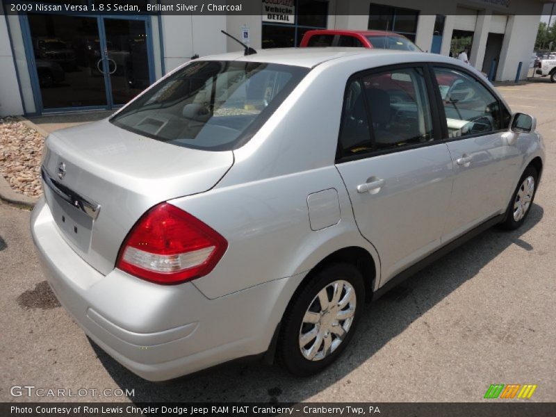 Brillant Silver / Charcoal 2009 Nissan Versa 1.8 S Sedan