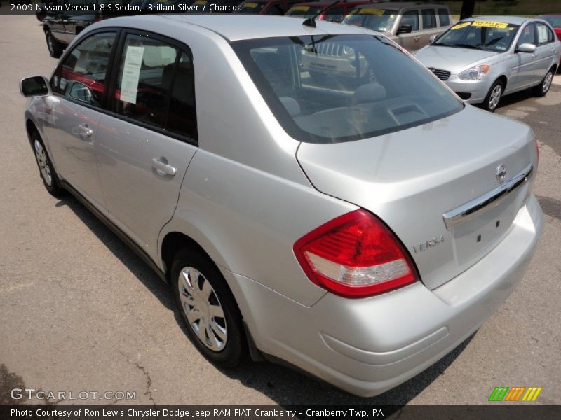 Brillant Silver / Charcoal 2009 Nissan Versa 1.8 S Sedan