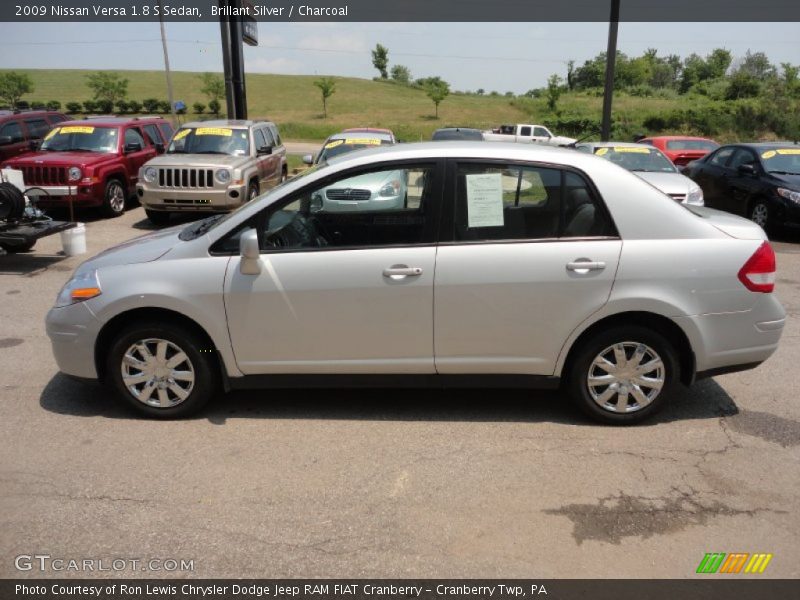 Brillant Silver / Charcoal 2009 Nissan Versa 1.8 S Sedan