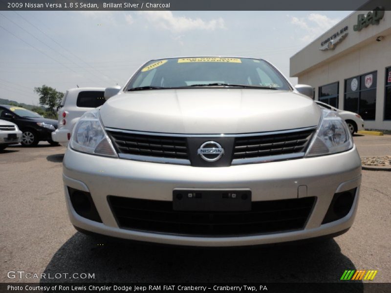 Brillant Silver / Charcoal 2009 Nissan Versa 1.8 S Sedan
